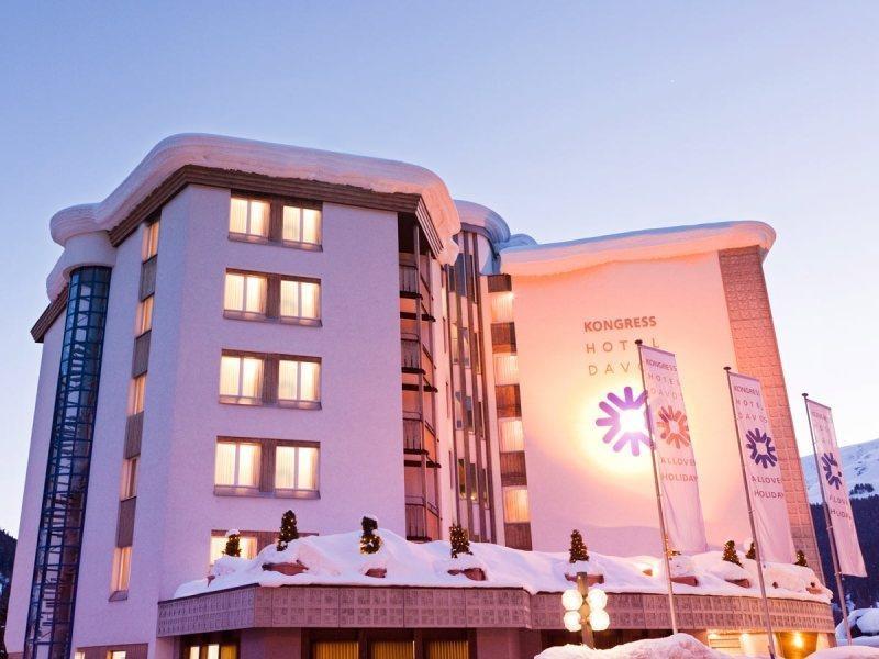 Kongress Hotel Давос Экстерьер фото